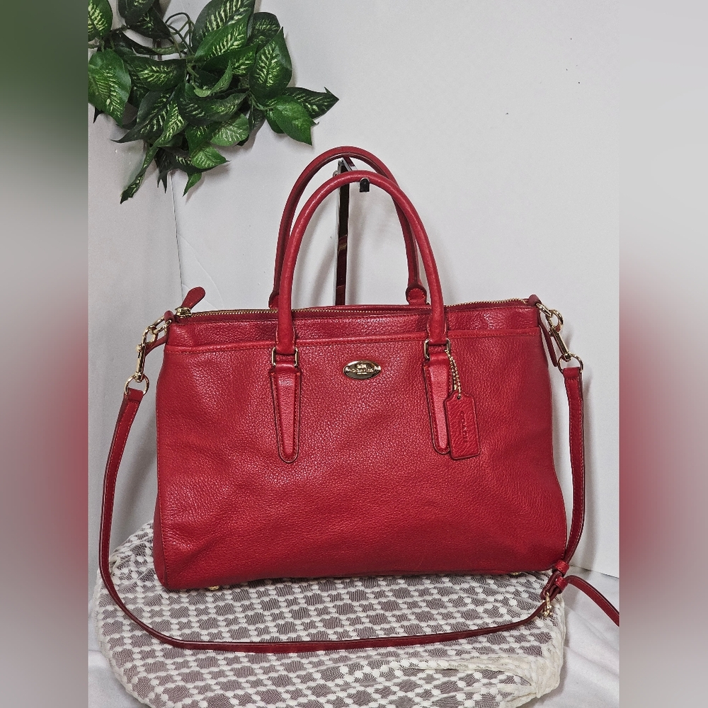 EUC Coach Morgan Satchel Pebble leather Shoulder/Crossbody bag) - Picture 6 of 14